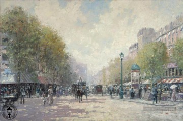 Paysage œuvres - Morning on the Boulevard TK cityscape